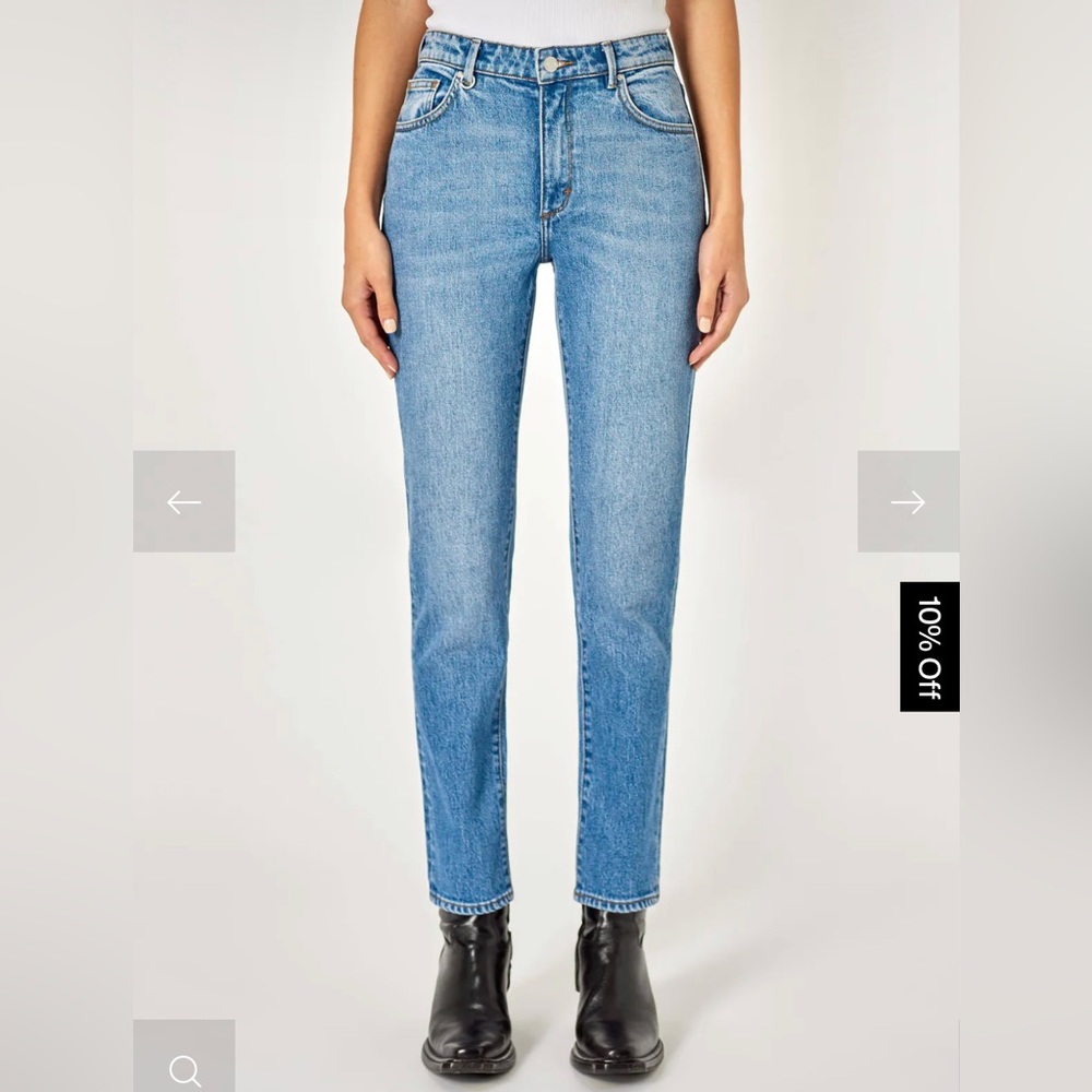 Neuw jeans high rise straight Lexi NWT